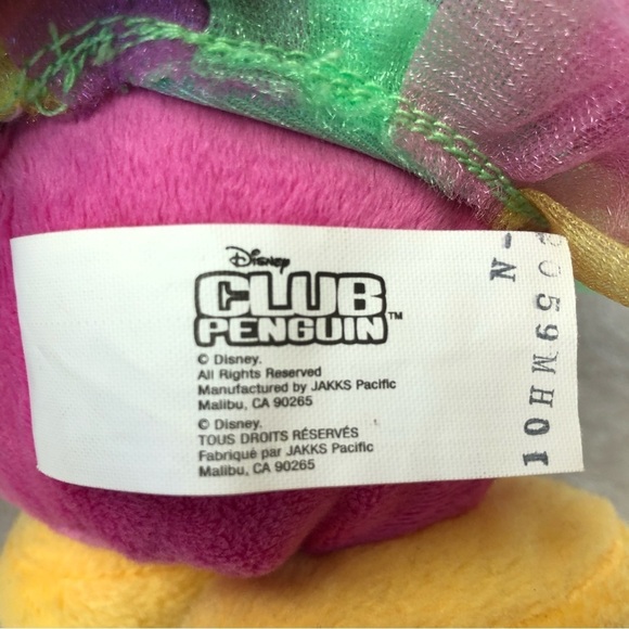 Club Penguin Rainbow Faery Plush Stuffed Animal 7" - Picture 7 of 8